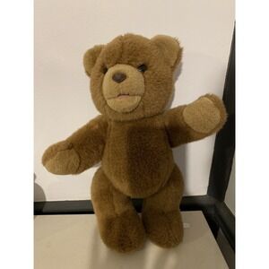 Playwell‎ Toys Jointed Brown Bear Plush 15"  Germany Stuffed Animal Vintage